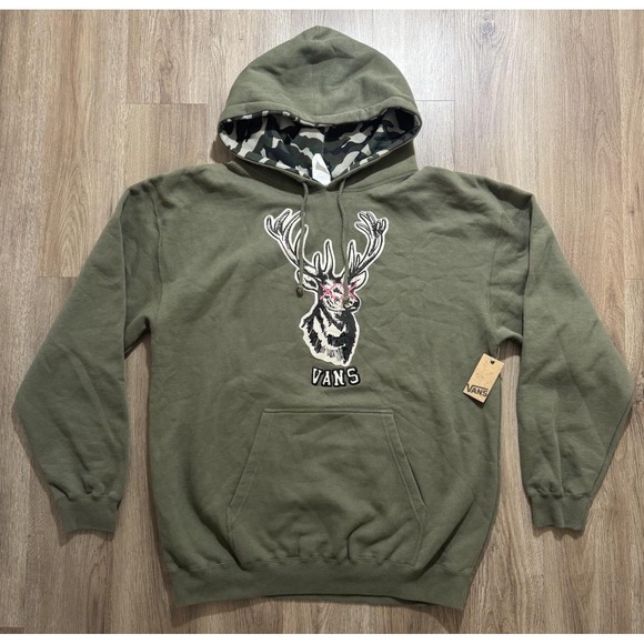 Vans Other - Y2K Vans Skateboarding Deer Logo Hoodie Size L